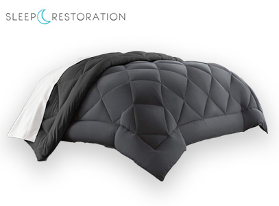Sleep Restoration product image of grey down alternative comforter