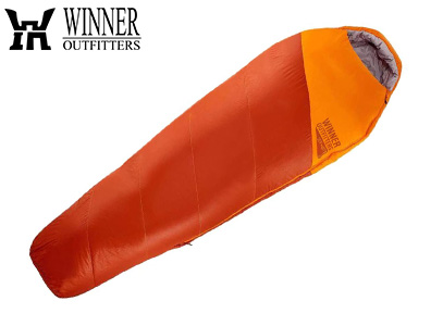 Winner outfitters orange mummy camping bag