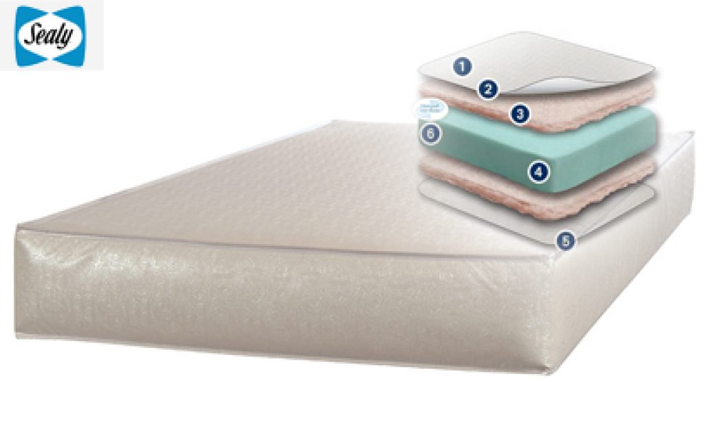 sealy soybean foam natural crib mattress