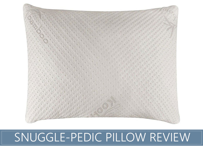 Snuggle-Pedic Deluxe Adjustable Shredded Memory Foam Pillow with