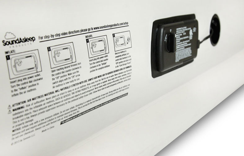 image showing air bed plug
