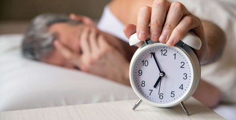 A man wakes up after a nightmare