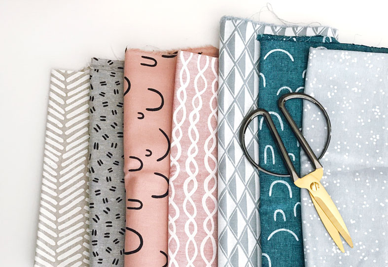 fabric and scissors