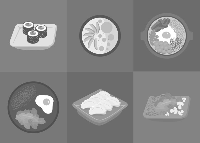 an illustrated photo of raw food an illustrated photo of raw food