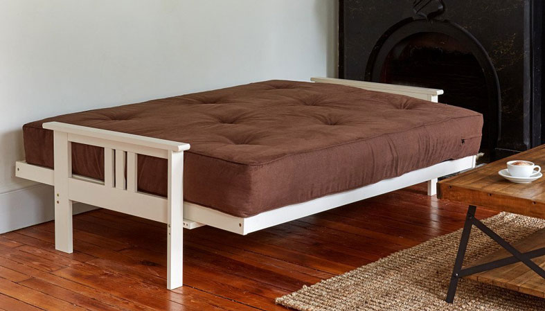 futon mattress in a room