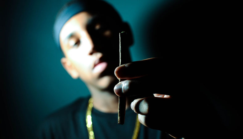 man holds joint