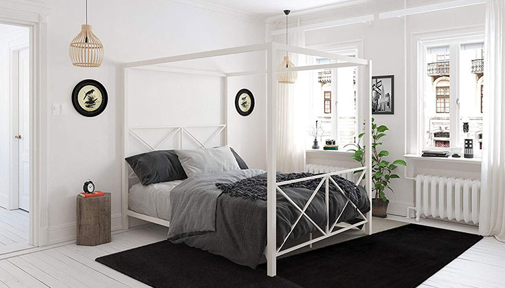 Modern-canopy-bed Modern canopy bed