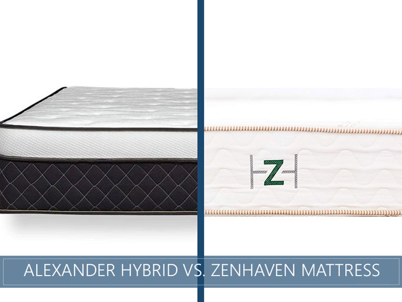 Comparison of Alexander Hybrid vs. Zenhaven mattress
