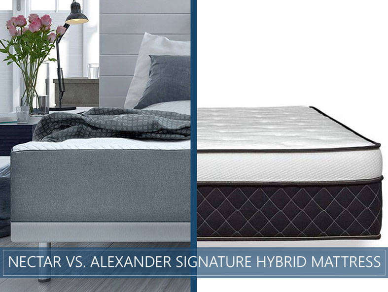 our in depth comparison of nectar and alexander signature hybrid mattress