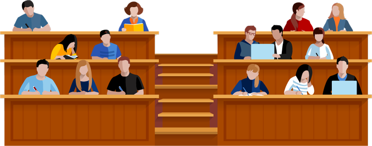 A Group of Students In Class