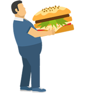 Unhealthy Food Cravings Illustration