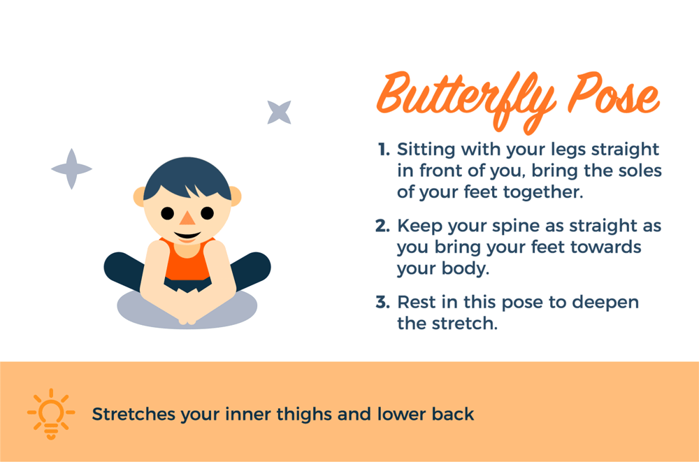 Butterfly pose