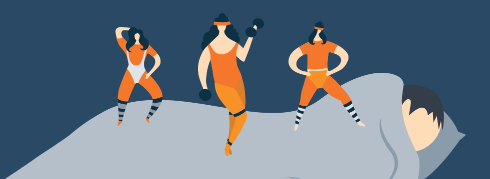 Excercise and Sleep Animation Excercise and Sleep Animation