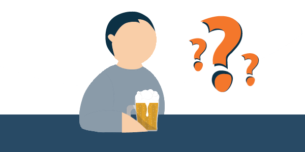Drinking Draft Beer Illustration