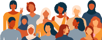 Group of Women Illustration