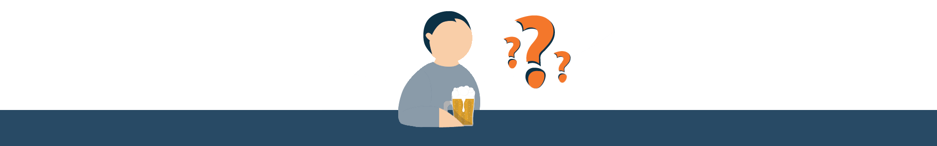 Illustration of Drinking Draft Beer