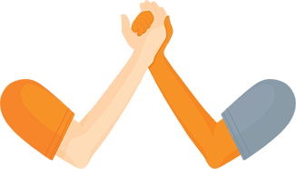 Team Hands Illustration
