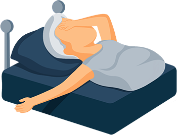 Older Man Sleeping with a Hand On His Forehead