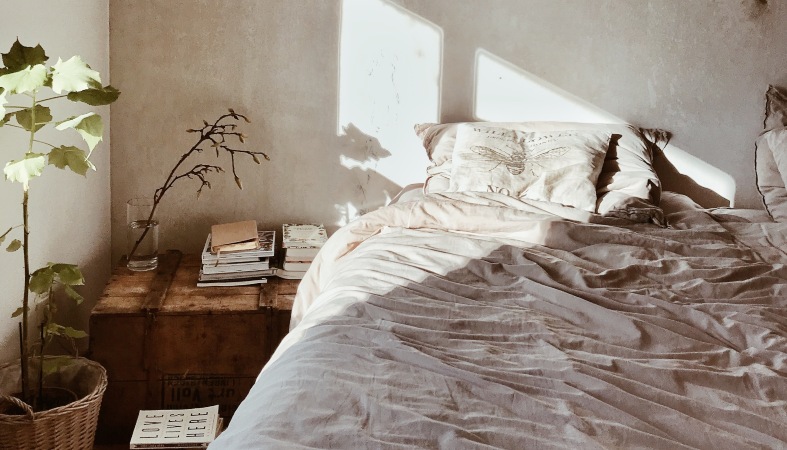 a photo of a retro bed a photo of a retro bed