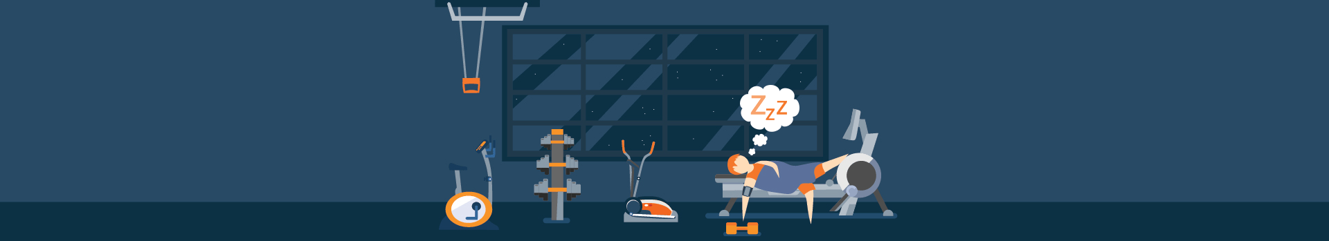 Animated Gif Of An Athlete Sleeping In The Gym