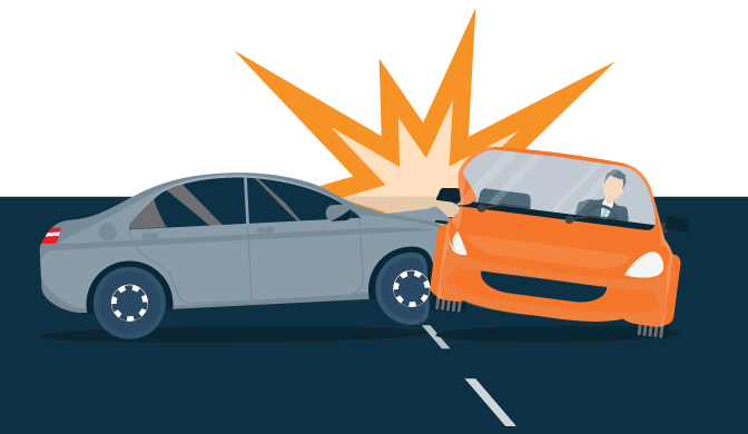 Illustration of a Car Accident