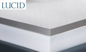 Lucid 3" Gel Memory Foam Mattress Topper