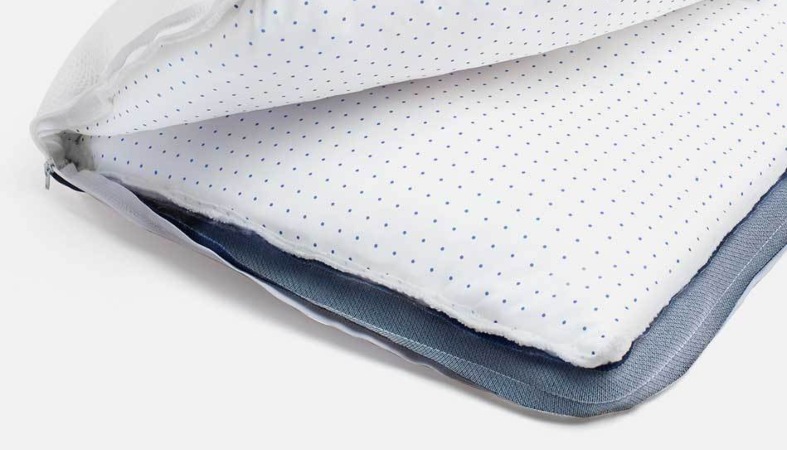 Helix Ultra Cool Pillow Review for 2025 4 product image of the helix cooling pillow showing the layers inside it