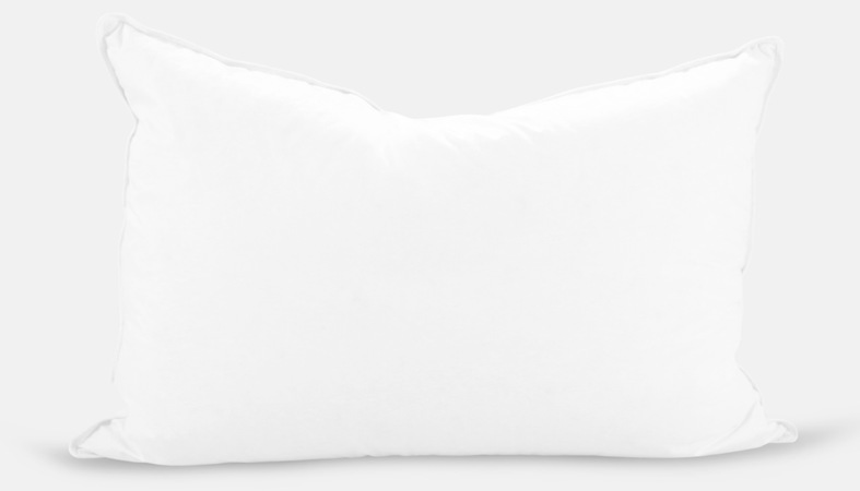 helix feather pillow close-up image