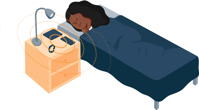 WiFi Router Radiation Illustration