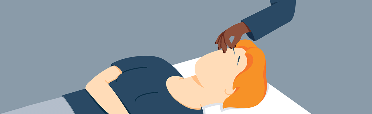A Man Getting Acupuncture Treatment Animated Image