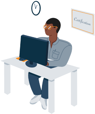 Certificated Acupuncturist Illustration