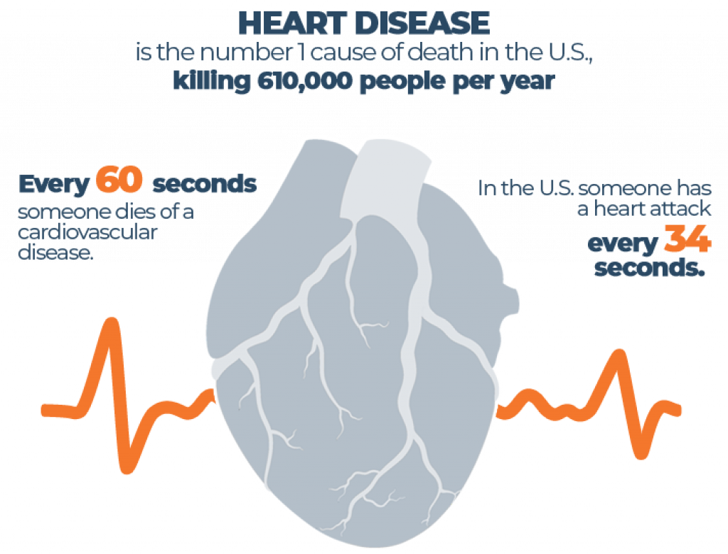 Heart Disease Statistics Infographic