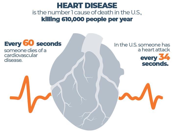 Heart Disease Statistics Infographic