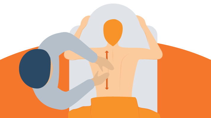 Illustration of Massage-Techniques for Improving Circulation