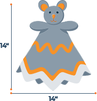 Lovey Size Illustration Lovey Size Illustration