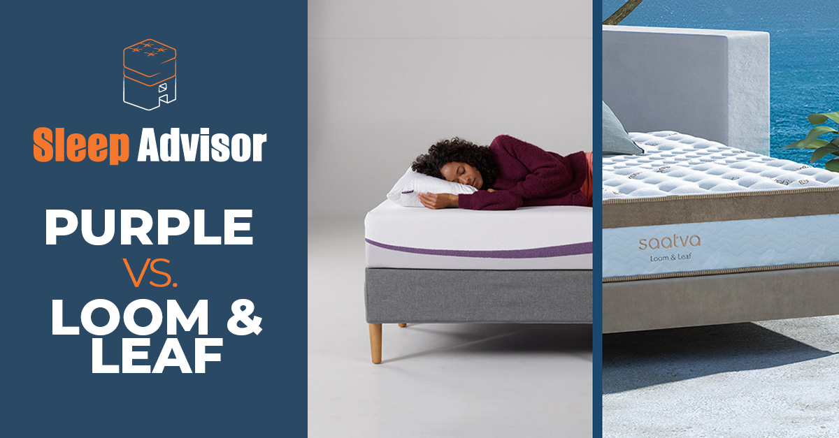 Purple vs. Loom & Leaf Mattress Comparison for 2021 Purple vs. Loom & Leaf Mattress Comparison for 2021