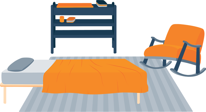 Toddler Bedroom Illustration Toddler Bedroom Illustration