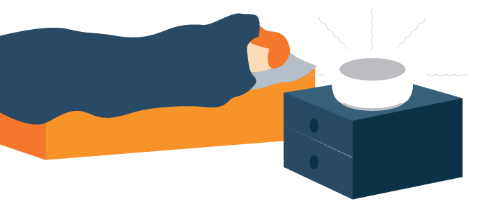 White Noise Machine Working While a Person is Asleep