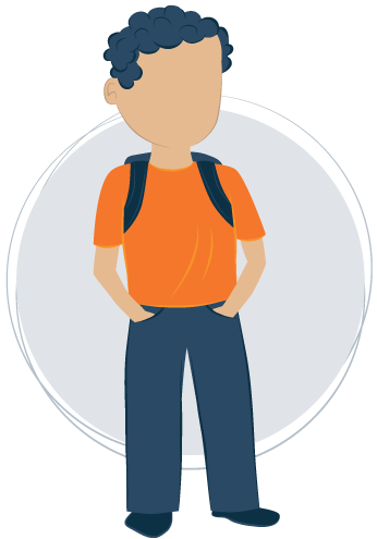 Illustration of School-age Kid