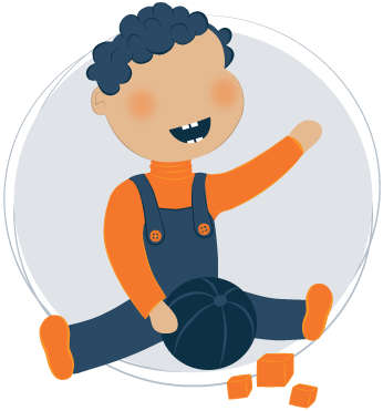 Illustration of Toddler Illustration of Toddler