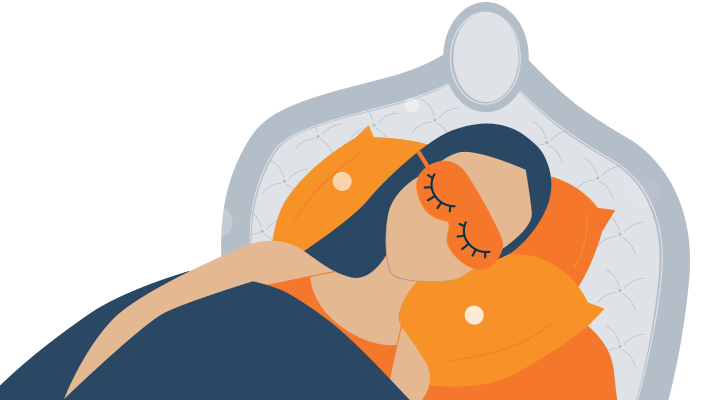 animation of a woman having beauty sleep