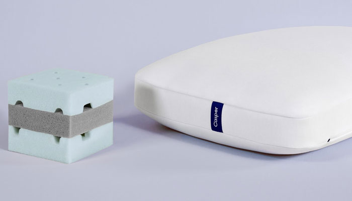 casper foam pillow structure