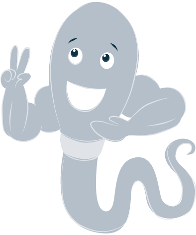Illustration of Macho Looking Sperm