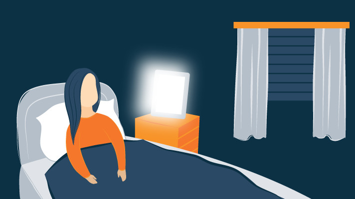 Wake up light by the bed Wake up light by the bed