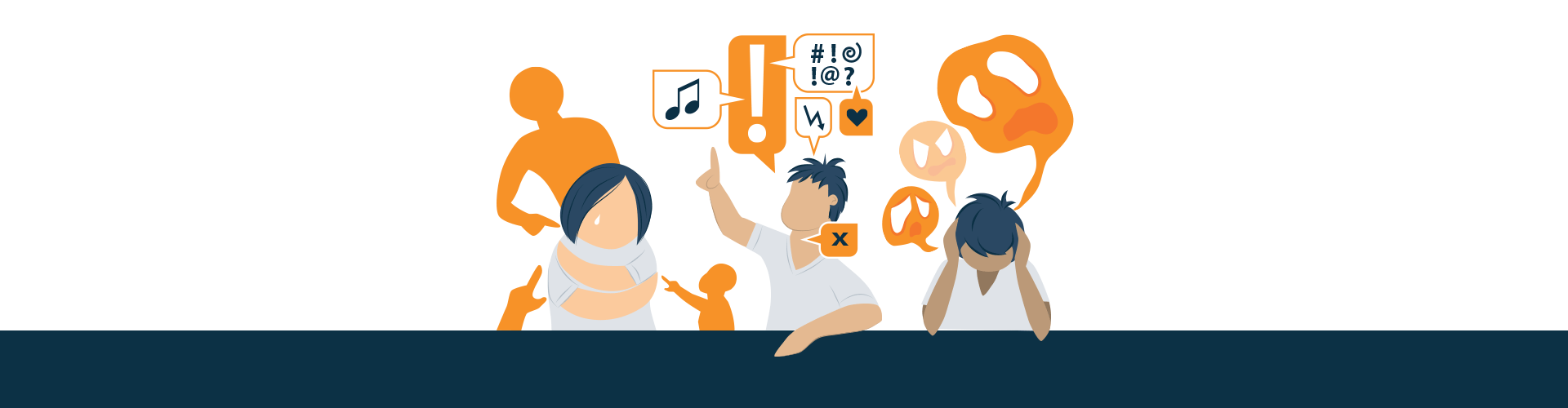 Animated Image of Persons Experiencing Symptoms of Mental Illness Desktop