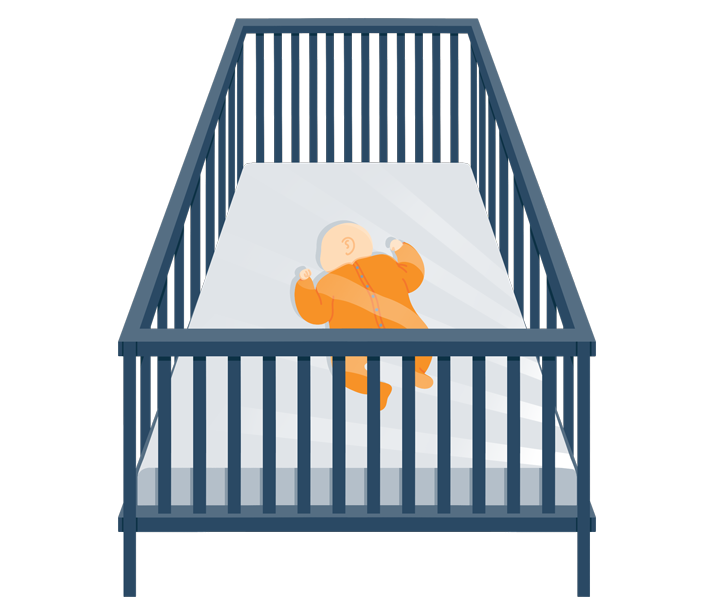baby sleeping in a crib during naptime baby sleeping in a crib during naptime
