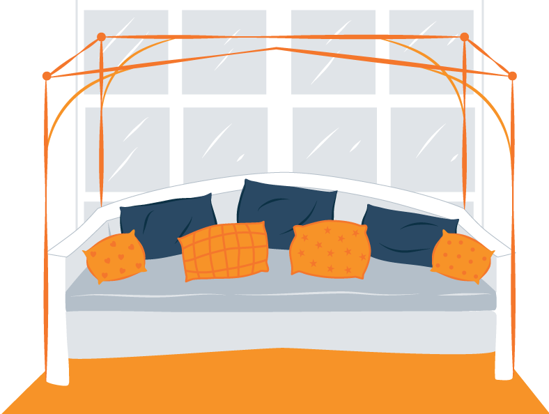 illustration of kids canopy daybed illustration of kids canopy daybed