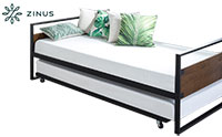 zinus suzanne product image of trundle bed small