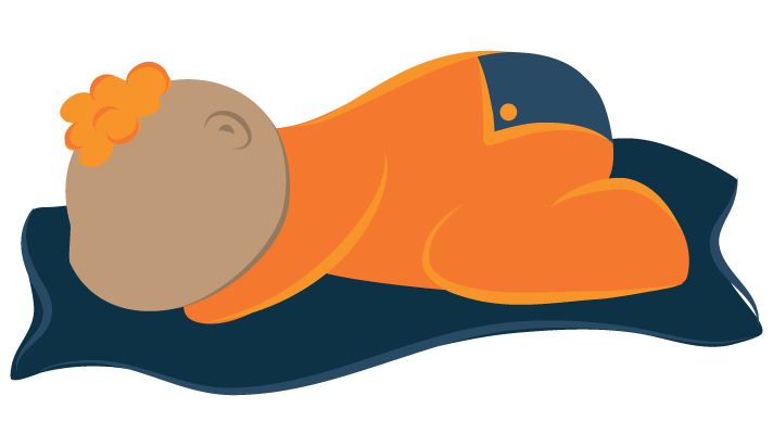 illustration of a stomach sleeper baby illustration of a stomach sleeper baby