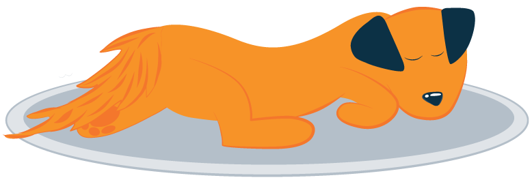 Dog Sleeping on a Mat